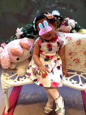 「simonetta（シモネッタ）のアイテム」を使った、dolletさん（キッズ・100cm）の冬コーディネート