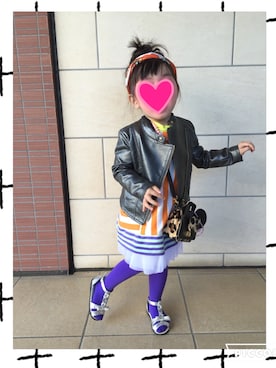 「Guess（ゲス）のアイテム（ジャケット/アウター）」を使った、dolletさん（キッズ・100cm）の春コーディネート