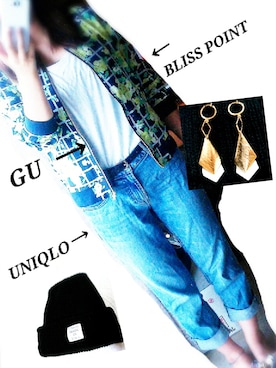 「BLISS POINT Womens（ブリスポイント ウイメンズ）のアイテム（ジャケット/アウター）」を使った、＊Ho-＊さん（レディース・156cm）の夏コーディネート