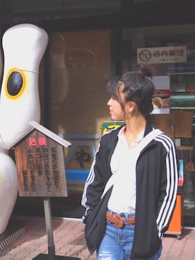「アイテム（ジャージ）」を使った、fuko＊さん（レディース・160cm・20代）の冬コーディネート