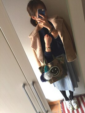 「CONVERSE（コンバース）のconverse（コンバース） ALL STAR OX（オールスターOX）（スニーカー）」を使った、 𝕐𝕌𝕂𝕚さん（レディース・160cm）の秋コーディネート