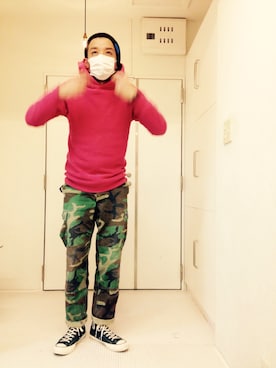 「風邪っぴき」｜「アイテム（その他）」を使った、kazzyさん（メンズ・178cm）の秋コーディネート