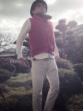 「アイテム（その他アウター）」を使った、kazzyさん（メンズ・178cm・30代）の冬コーディネート