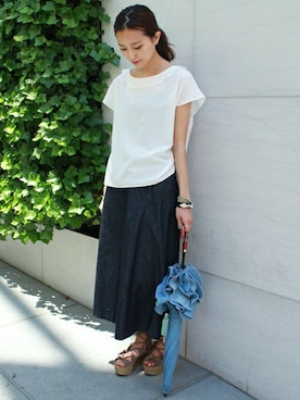 「EDIT. FOR LULU（エディットフォールル）のアイテム」を使った、Yuriさん（レディース・156cm）の春コーディネート