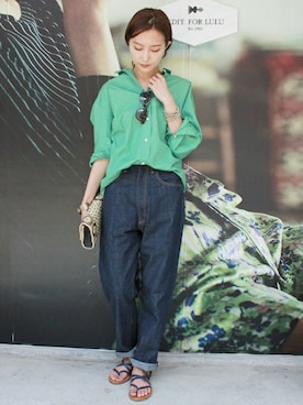 「EDIT. FOR LULU（エディットフォールル）のアイテム」を使った、Yuriさん（レディース・156cm）の春コーディネート