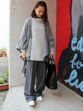 「EDIT. FOR LULU（エディットフォールル）のアイテム」を使った、Yuriさん（レディース・156cm）の秋コーディネート