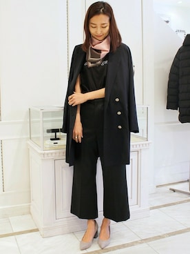 「edit for lulu」｜「アイテム（その他アウター）」を使った、Yuriさん（レディース・156cm）の冬コーディネート