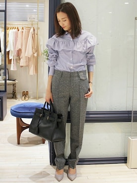 「EDIT. FOR LULU（エディットフォールル）のアイテム」を使った、Yuriさん（レディース・156cm）の冬コーディネート