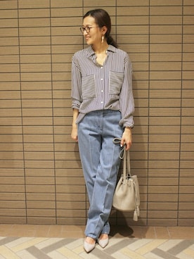 Yuriさん（レディース・156cm）の冬コーディネート