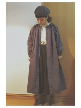 「dantan」｜「アイテム（その他アウター）」を使った、y-caさん（レディース・147cm）の冬コーディネート