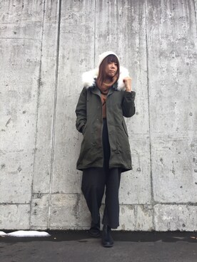 「3can4on（サンカンシオン）のアイテム（その他アウター）」を使った、ありりさん（レディース・167cm）の秋コーディネート