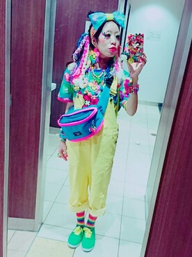 「大阪」｜「アイテム（オールインワン・サロペット）」を使った、★チャラ★さん（レディース・153cm）の秋コーディネート