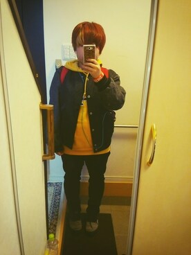 「アイテム（その他シューズ、グレー系）」を使った、なめこさん（レディース・152cm）の冬コーディネート