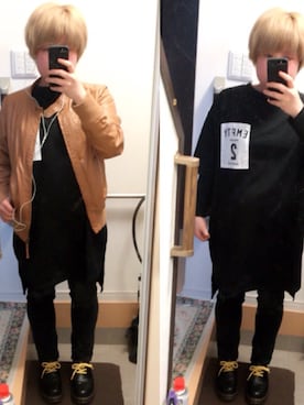 「Right-on（ライトオン）のアイテム（ブルゾン）」を使った、なめこさん（レディース・152cm）の春コーディネート
