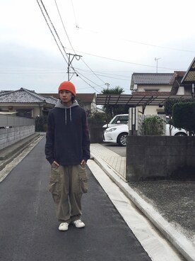 「CONVERSE（コンバース）のCONVERSE コンバース ONE STAR(A) 32340280 OX *WHITE/BLACK （スニーカー）」を使った、ぐーさん（メンズ・170cm）の春コーディネート