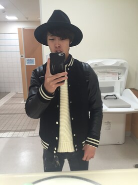 「JOURNAL STANDARD（ジャーナルスタンダード）のアイテム（スタジャン）」を使った、Takuma†さん（メンズ・172cm）の冬コーディネート