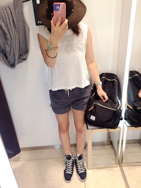 RIさん（レディース・161cm）の夏コーディネート