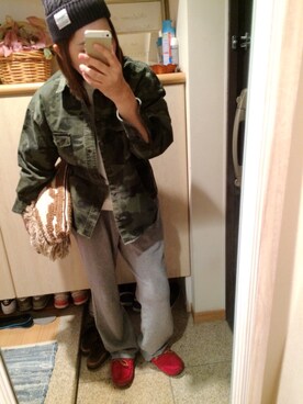 RIさん(レディース・161cm)の秋コーディネート