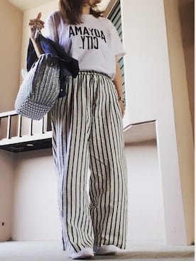 「MR.GENTLEMAN（ミスタージェントルマン）のアイテム」を使った、RIさん（レディース・161cm）の春コーディネート