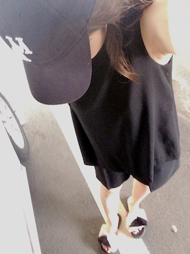 「Mila Owen（ミラオーウェン）のアイテム（つなぎ/オールインワン）」を使った、RIさん（レディース・161cm）の夏コーディネート