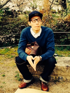 「AAPE BY A BATHING APE（エーエイプバイアベイシングエイプ）のアイテム（帽子）」を使った、きいちさん（メンズ・178cm）の春コーディネート