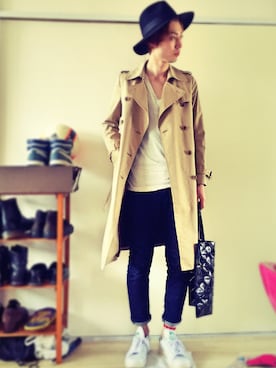 「pense'e（パンセ）のアイテム」を使った、hiroさん（メンズ・170cm）の春コーディネート