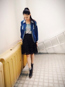 「ALDO（アルド）のアイテム（ブーティ）」を使った、Ms.Rさん（レディース・168cm）の秋コーディネート