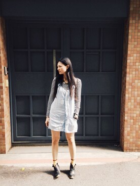 「ALDO（アルド）のアイテム（ブーティ）」を使った、Ms.Rさん（レディース・168cm）の秋コーディネート