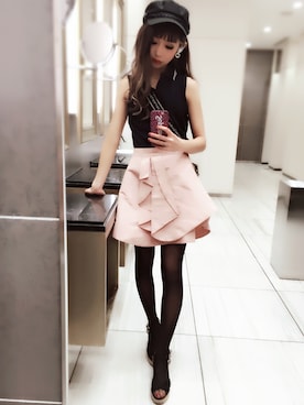 「アイテム（キャスケット）」を使った、SOLさん（レディース・159cm・10代）の秋コーディネート