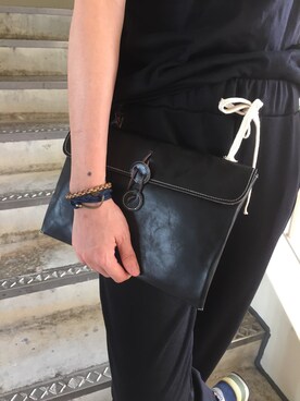 「wearsg」｜「アイテム（クラッチバッグ）」を使った、TheUrbanLoftさん（メンズ・168cm）の冬コーディネート