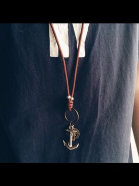 「the urban loftのアイテム（ネックレス、その他）」を使った、TheUrbanLoftさん（メンズ・168cm）の冬コーディネート