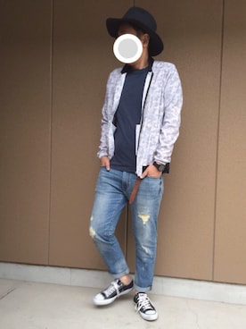 「NEW BALANCE（ニューバランス）のアイテム（ブルゾン）」を使った、ピロシさん（メンズ・175cm）の春コーディネート