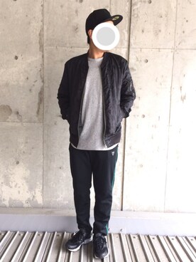 「CIAOPANIC TYPY（チャオパニックティピー）のアイテム（ミリタリージャケット）」を使った、ピロシさん（メンズ・175cm）の秋コーディネート