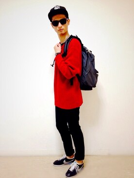 「JUNRED（ジュンレッド）のアイテム（その他）」を使った、KURE.さん（メンズ・174cm）の冬コーディネート