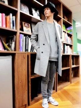 「アイテム（その他アウター）」を使った、KURE.さん（メンズ・174cm・20代）の秋コーディネート