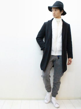 「ストリートスナップ」｜「アイテム（ジャケット/アウター）」を使った、KURE.さん（メンズ・174cm）の冬コーディネート