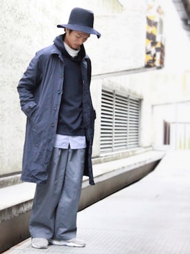 「SCYE BASICS（サイベーシックス）のアイテム（ジャケット/アウター）」を使った、KURE.さん（メンズ・174cm）の冬コーディネート