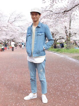 「Steven Alan（スティーブンアラン）のアイテム（キャップ）」を使った、KURE.さん（メンズ・174cm）の春コーディネート