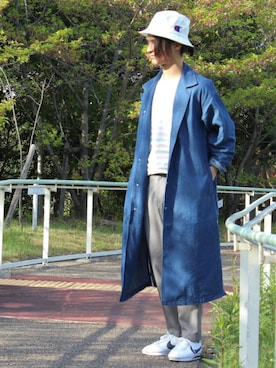 「リバーシブルTシャツ」｜KURE.さん（メンズ・174cm）の春コーディネート