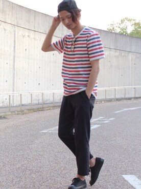 「CONVERSE（コンバース）のCONVERSE コンバース ジャック パーセル / JACK PURCEL（スニーカー）」を使った、KURE.さん（メンズ・174cm）の春コーディネート