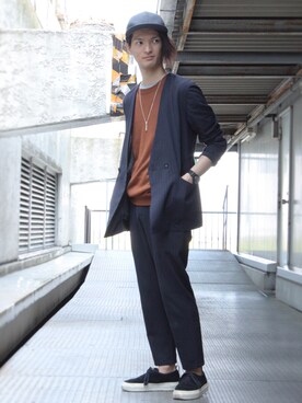 「nonnative（ノンネイティブ）のアイテム（アナログ腕時計）」を使った、KURE.さん（メンズ・174cm）の春コーディネート