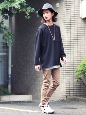 「DOUBLE NAME（ダブルネーム）のアイテム」を使った、KURE.さん（メンズ・174cm）の秋コーディネート