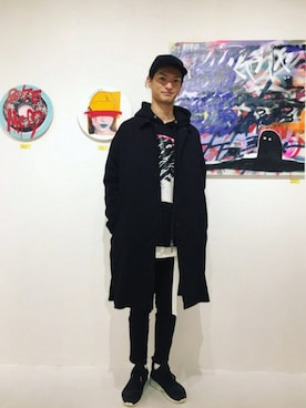 「PUMA」｜「アイテム（ステンカラーコート）」を使った、KURE.さん（メンズ・174cm）の秋コーディネート