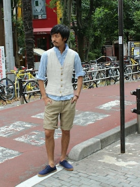 Sasaさん（メンズ・173cm）の夏コーディネート