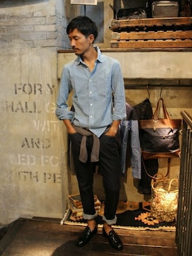 Sasaさん（メンズ・173cm）の秋コーディネート