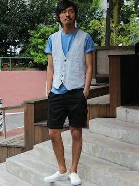 Sasaさん（メンズ・177cm）の夏コーディネート