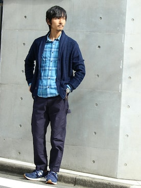 「shirts．（シャツ）のアイテム」を使った、Sasaさん（メンズ・175cm）の秋コーディネート