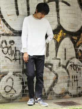 「SWEAT」｜Sasaさん（メンズ・178cm）の夏コーディネート