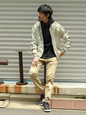 「STAMMBAUM（シュタンバーム）のアイテム」を使った、Sasaさん（メンズ・178cm）の夏コーディネート