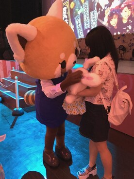「おでかけコーデ」｜「アイテム（おもちゃ）」を使った、みんみんさん（レディース・148cm）の夏コーディネート